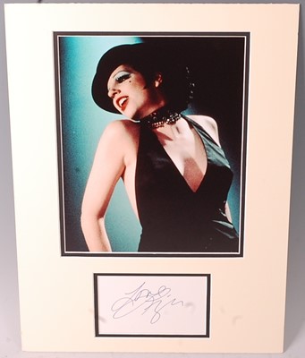 Lot 637 - Liza Minelli, (b. 1949), a 24 x 19cm colour...