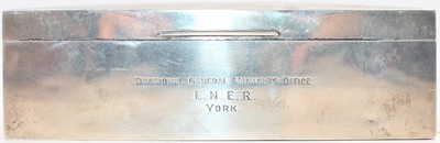 Lot 18 - Solid Silver Rectangular Cigarette Box...