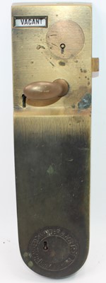 Lot 28 - Parker, Winder and Achurch brass toilet door...