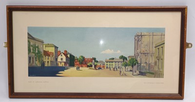 Lot 32 - An original railway carriage print "BURY ST...
