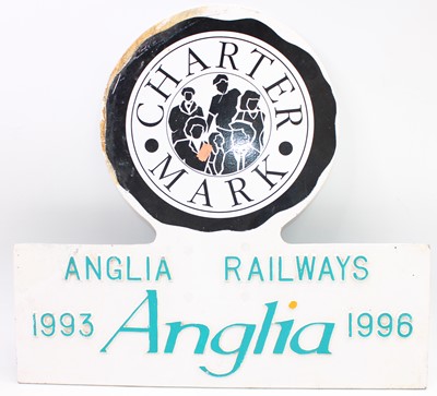 Lot 44 - A cast metal locomotive headboard "Charter...