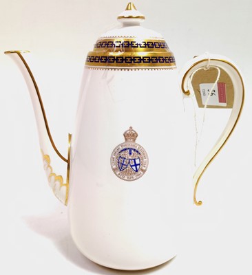 Lot 56 - A Copeland Spode Porcelain Coffee Pot, white...