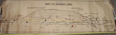 Lot 71 - An original LNER signal box diagram for Bury...