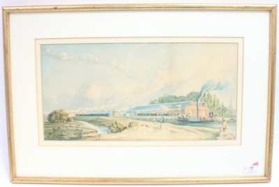 Lot 72 - A pair of framed and glazed watercolours...