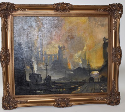 Lot 93 - Oil on board by W.Daniels, depicting an...