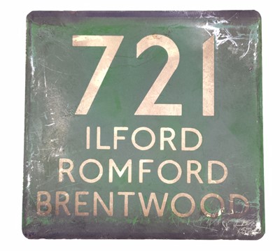 Lot 18 - Original London Transport coach stop enamel...