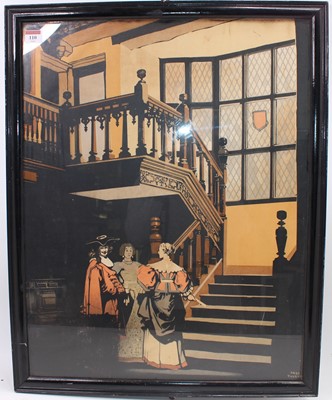 Lot 110 - Waiting room print depicting Wolseley Hall by...