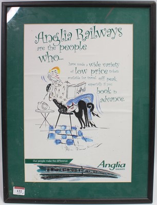 Lot 122 - Pair of Anglian Railways Rowan Murphy...