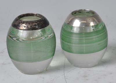 Lot 90 - A pair of circa 1900 clear and green tinted...