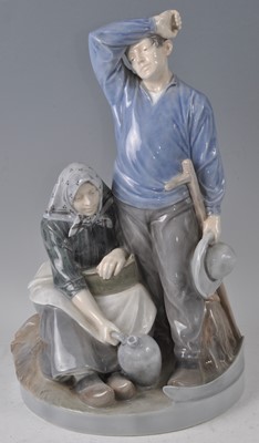 Lot 56 - A large Royal Copenhagen glazed porcelain...