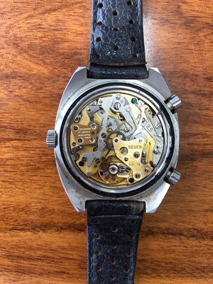 Lot 1163 - A gent's stainless steel Heuer Autavia GMT...