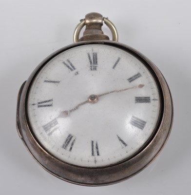 Lot 1159 - A late George III silver pair cased pocket...