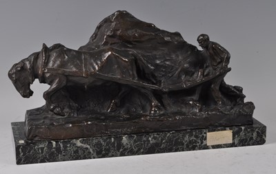 Lot 208 - Hans Muller (1873-1937) - Man and horse...
