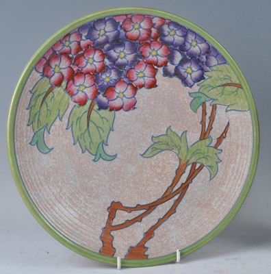 Lot 61 - A 1930s Charlotte Rhead pottery circular...