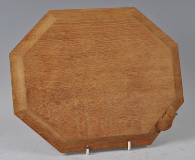 Lot 168 - Robert 'Mouseman' Thompson - an oak octagonal...
