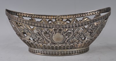 Lot 1073 - A German Jugendstil 800 standard silver table...