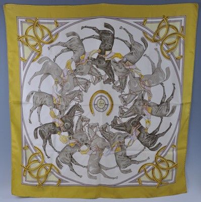 Lot 185 - A vintage Hermès of Paris Ascot 1831 silk...