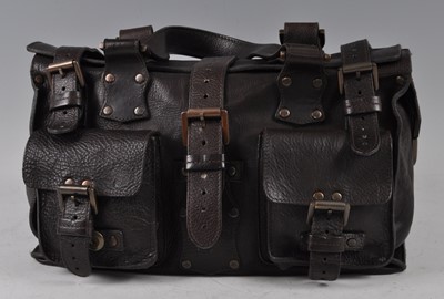 Lot 194 - A Mulberry Mini Roxanne chocolate brown Darwin...