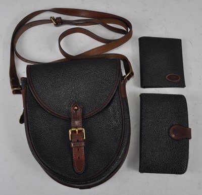 Lot 196 - A Mulberry Scotchgrain and tan leather trim...