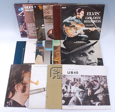 Lot 824 - A collection of sixteen LP's to include John...