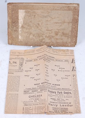 Lot 713 - An early 20th century canvas covered autograph...