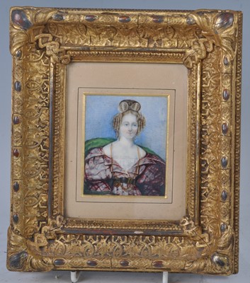 Lot 1180 - 19th century English school - Bust portrait of...