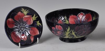 Lot 27 - A Moorcroft pottery circular footed table bowl,...