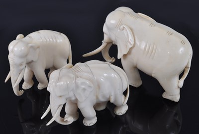Lot 1249 - A matched set of three 19th century Indian...