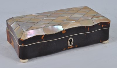 Lot 1204 - A late Victorian tortoiseshell and mother of...