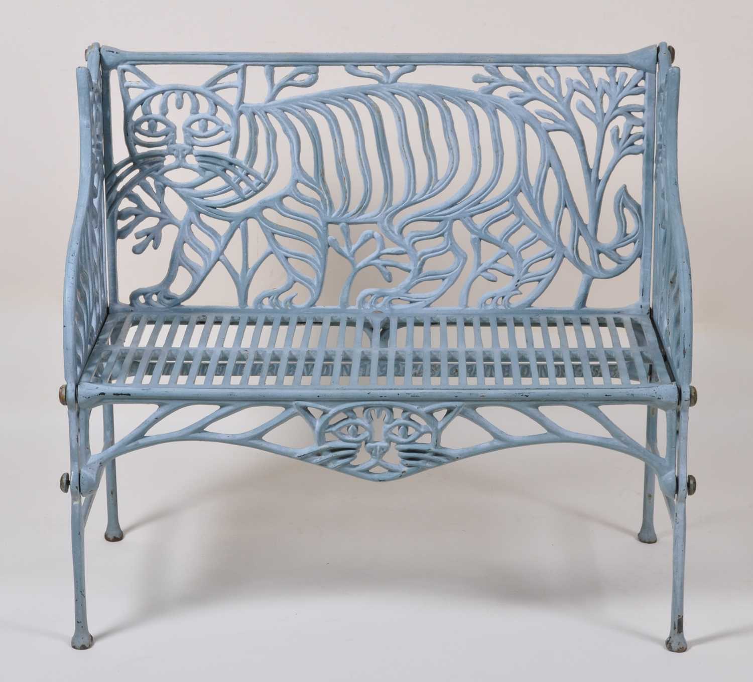 Lot 481 - Richard Bawden (b.1936) - a blue painted cast...
