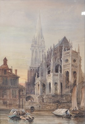 Lot 1264 - W. Searle - Church of St Pierre, Caen,...