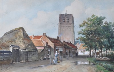 Lot 1308 - Yan Geerard Smits (1823-1910) - Returning home,...