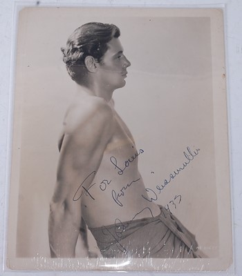 Lot 695 - Johnny Weissmuller (1904-1984), a 3/4 length...