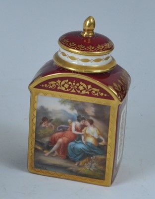 Lot 1030 - A late 19th century Vienna porcelain tea...