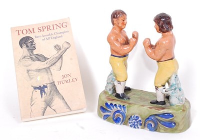 Lot 719 - A reproduction Staffordshire figure group of...