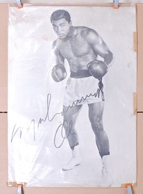 Lot 720 - A large black and white poster of World...
