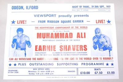Lot 733 - A album of boxing match posters, dating from...
