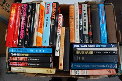 Lot 740 - Four boxes of miscellaneous boxing related...