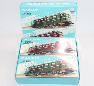 Lot 496 - Marklin HO: two Swiss CFF electric loco Co-Co...
