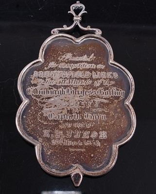 Lot 206 - A William IV Edinburgh Burgess Golfing Society...