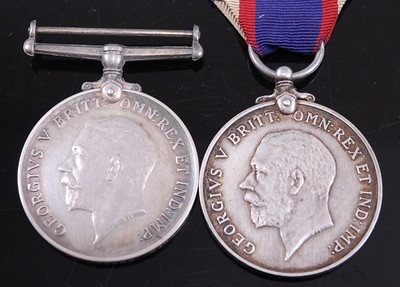 Lot 52 - A WW I British War medal, naming P - 1042 PTE....