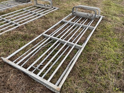 Lot 228 - Pair of 11ft Heavy Duty Galvanised Gates