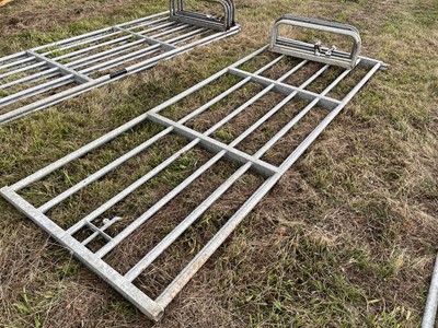 Lot 227 - Pair of 11ft Heavy Duty Galvanised Gates