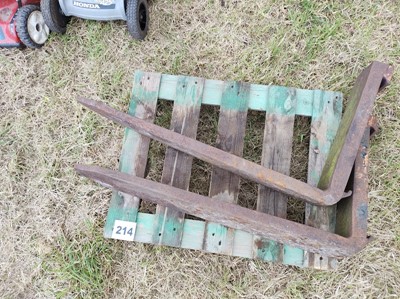 Lot 214 - Set of Forklift Tines