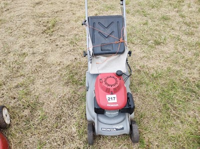 Lot 217 - Honda HRB 425C Lawnmower 18' Deck