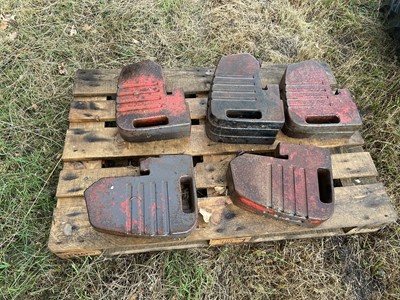 Lot 242 - 11 x Massey Ferguson Front Weights
