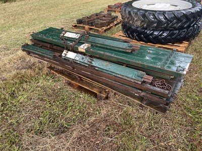 Lot 244 - Vintage Lorry Drop Down Side Panels with Posts...