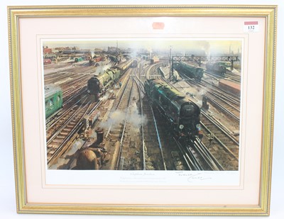 Lot 132 - Terrence Cuneo "Clapham Junction" Framed and...