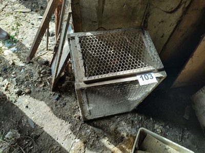Lot 103 - Chicken Box Carrier and Coop