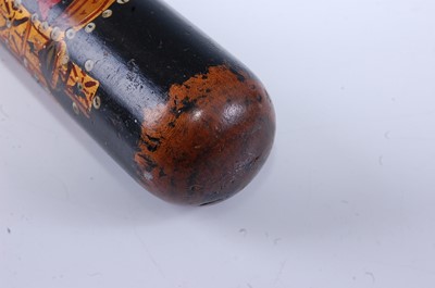 Lot 201 - A William IV truncheon, polychrome painted...